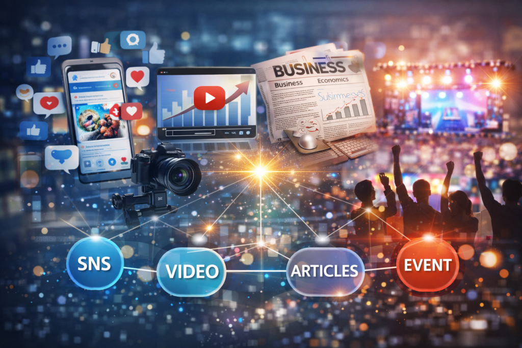 SNS・動画・記事・イベントまでの総合戦略